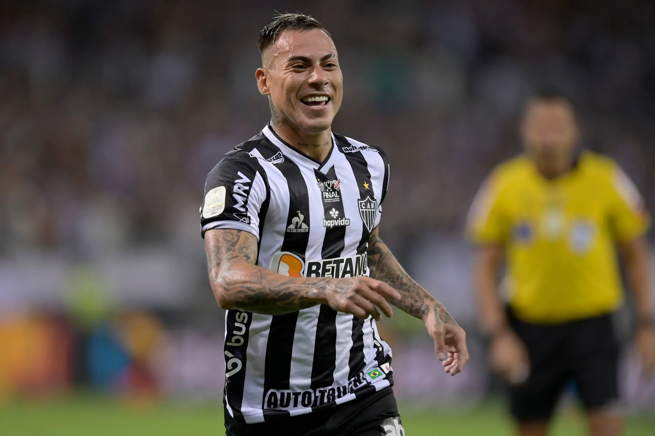 Eduardo Vargas fez 31 jogos e 3 gols em 2023 pelo Galo — Foto: Pedro Souza/CAM